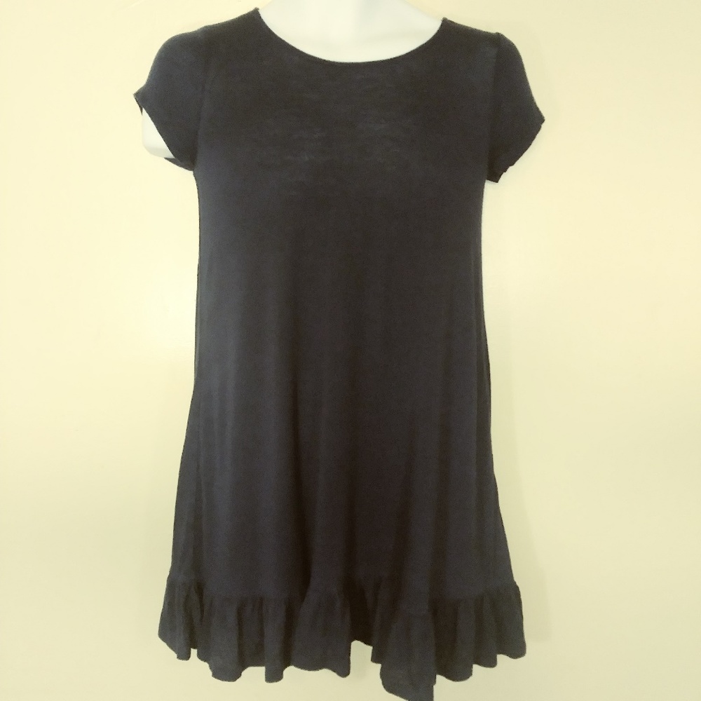 Love J Girls Tunic Navy Blue Size S Short sleeve